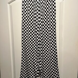 Black and White Checkered Pants